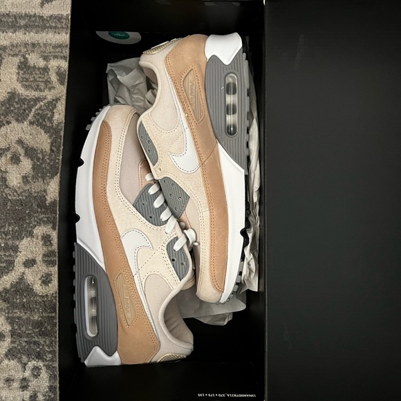 Brand new in box Mike Air Max 90 PRM Cream - Picture 4 of 5